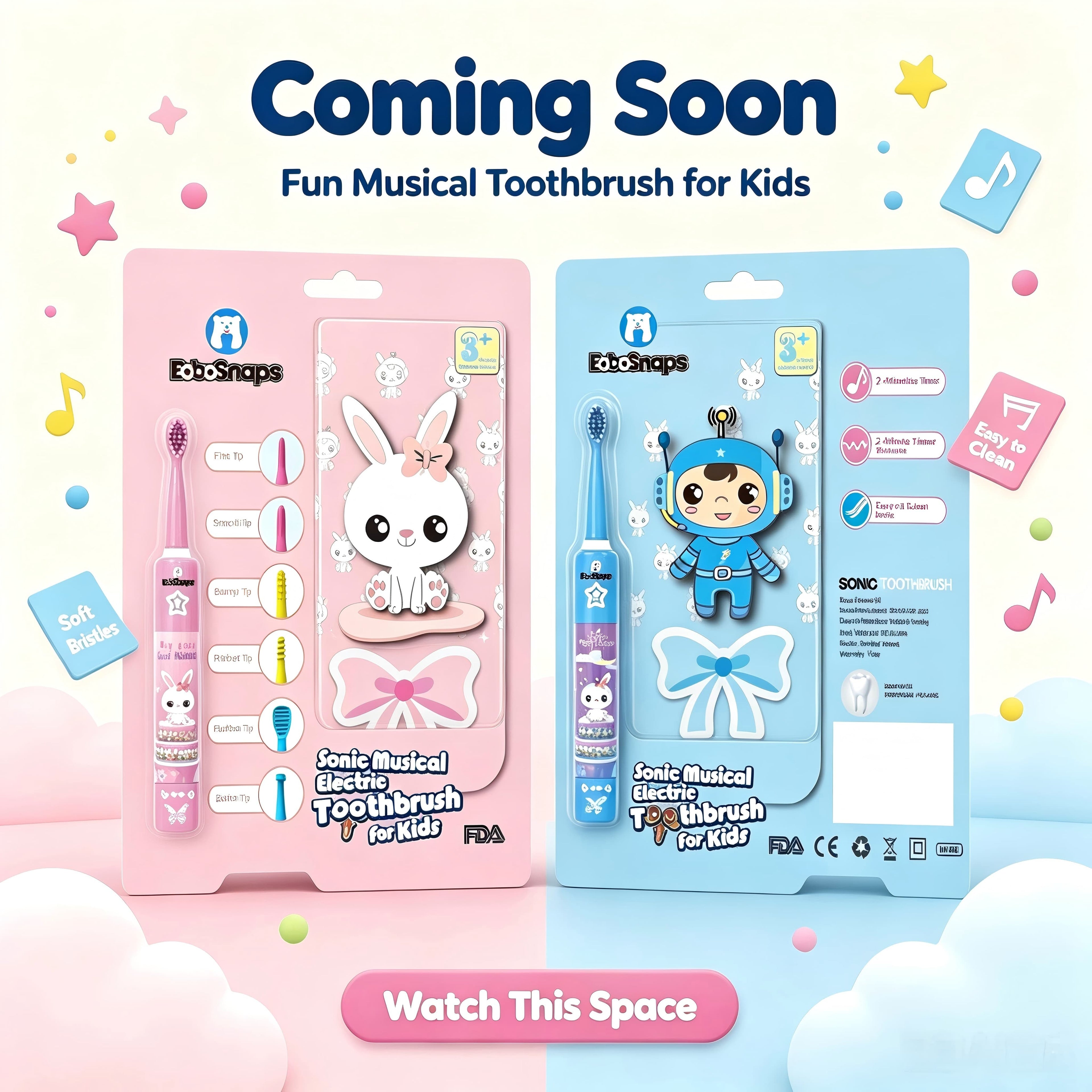 Sonic Musical Electric Toothbrush for Kids