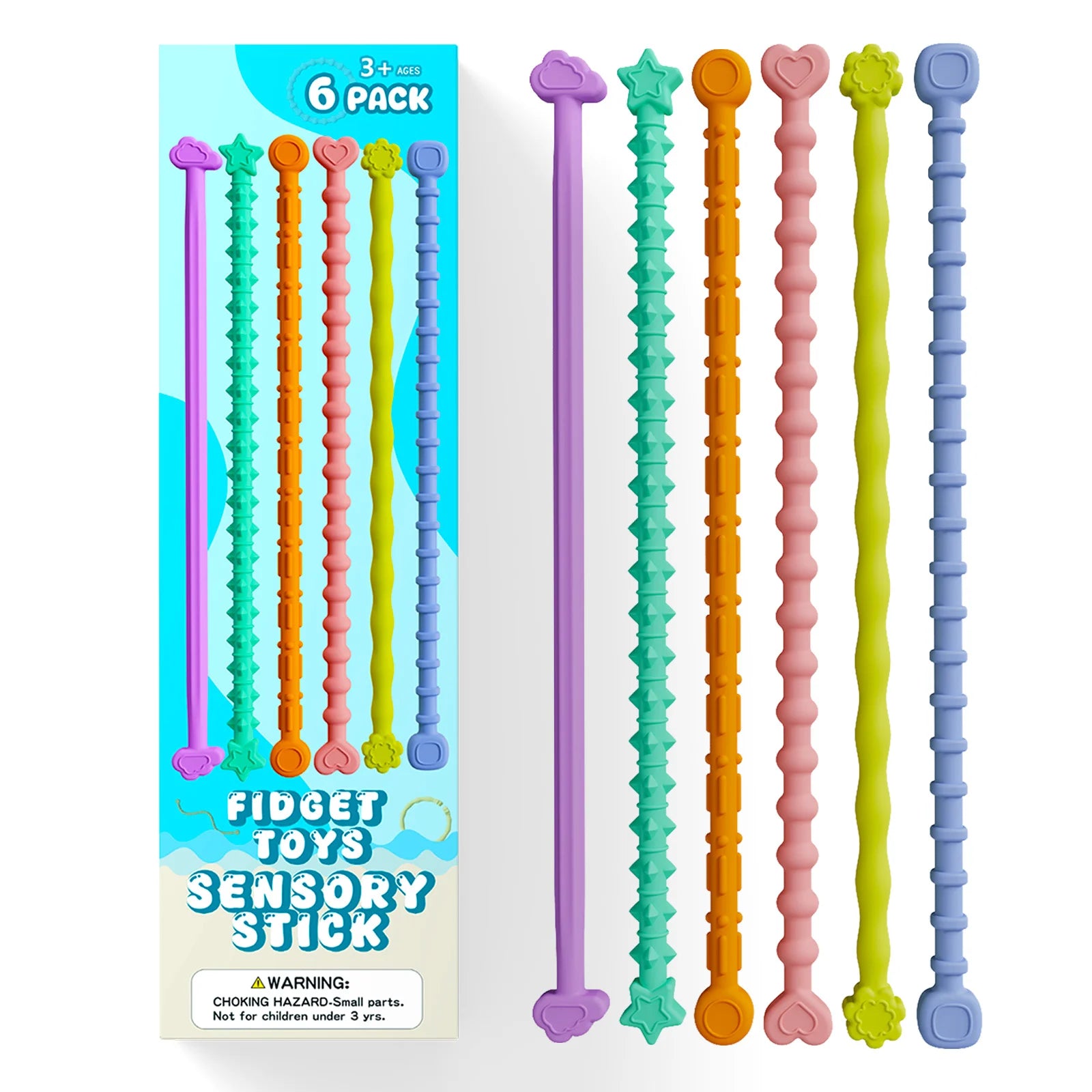Silicone teething stick for infants during the oral stage of teething Boilable hollow tube teething toy to prevent babies from chewing their hands