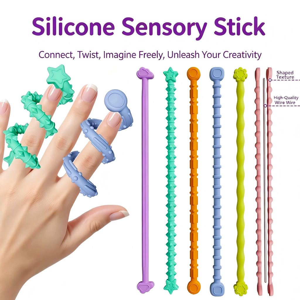 Silicone teething stick for infants during the oral stage of teething Boilable hollow tube teething toy to prevent babies from chewing their hands